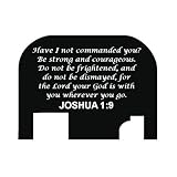 Fixxxer Rear Cover Plate for Glock (Joshua 1:9 Design) Fits Most Models (Not G42, G43) and Generations (Not Gen 5)