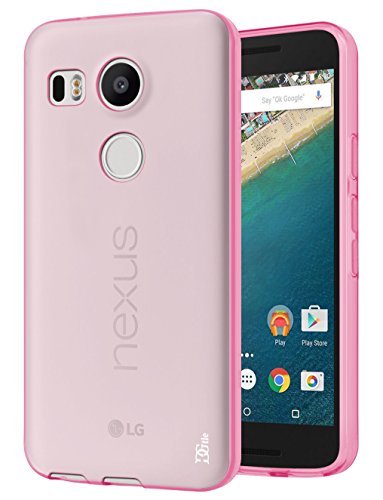 Nexus 5X Case, DGtle Anti-Scratches TPU Gel Premium Slim Flexible Soft Bumper Rubber Protective Case Cover for LG Google Nexus 5X (Hot Pink)