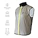 ReflecToes Reflective Windbreaker Vest for Running and Cycling. Lightweight and Durable Mens Jacket Designed with Intelligent Stretch Fabric and BioMotion Technology for Maximum Visibility