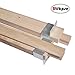 Btibpse Wooden Drawer Slides 16 Inches Classic Wood Center Guide Track with Slide Glides (1 pair)