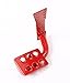 Bentolin Red Metal Dead Pedal Left Side Foot Rest Kick Panel for 2007-2018 Wrangler JK & Unlimited