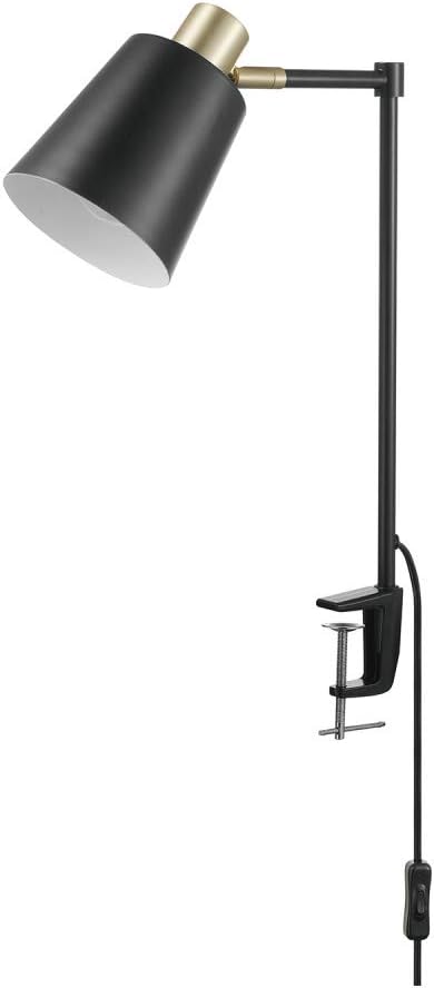 Globe Electric 52900 Lex Desk Lamp, Black and Gold