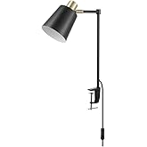Globe Electric 52900 Lex Desk Lamp, Black with Gold