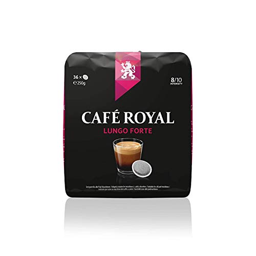 Café Royal Lungo Forte 360 kompatible Kaffeepads für Senseo, Intensität 8/10, 10er Pack (10 x 36 Kaffeepads)