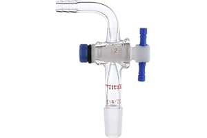 Adamas-Beta Glass 14/20 Inlet Adapter with 90 Degree Bent Hose Connection