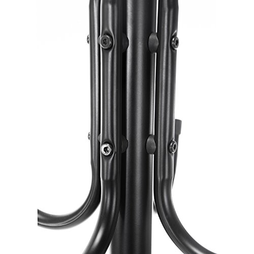MaidMAX Standing Coat Rack for Entryway and Hallway, 68.7 Inches High, 11 Hooks, Metal, Black - Thumbnail 5
