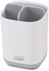 Joseph Joseph EasyStore Toothbrush Caddy Small Grey White Plastic