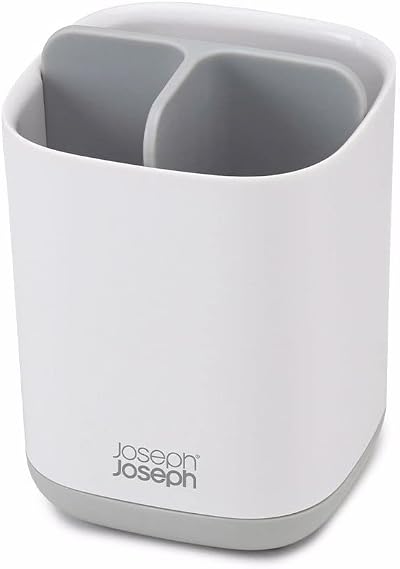 Joseph Joseph EasyStore Toothbrush Caddy Small Grey White Plastic
