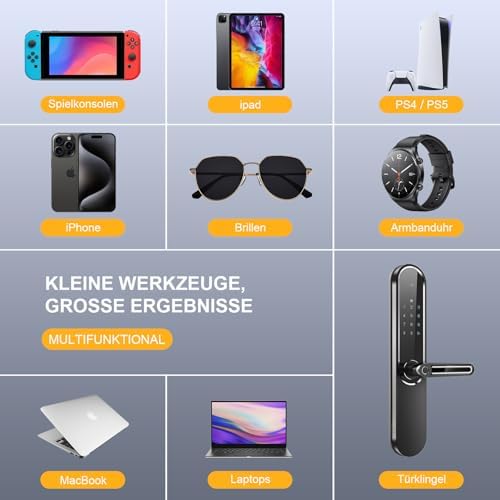 49 IN 1 Präzisionsschraubendreher, Precision Screwdriver Set, Feinmechaniker Schraubendreher, Magnetisch Präzisions Schraubendreher Bits, Tragbares Mini Werkzeug für PC, MacBook, Elektronik
