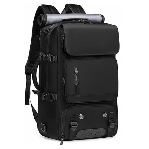 Mochila Reforçada com Compartimentos para Notebook e Tablet – Resistente à Água, USB, Engate de Mala – Masculina e Feminina para Viagem, Trabalho e Dia a Dia