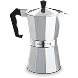 Gialetti Stovetop Espresso Pot Coffee Maker, 6 Cups, Silver