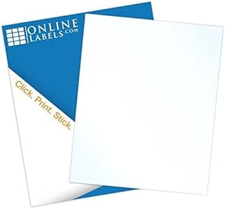 waterproof vinyl sticker paper 100 sheets 85 x 11 full sheet