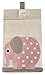 3 Sprouts Diaper Stacker, Elephant/Pink
