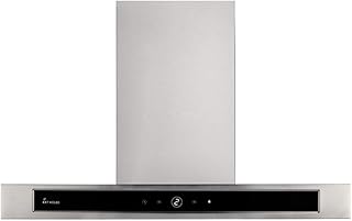 Dunstabzugshaube, Wandhaube (60cm, Edelstahl, Schwarzes Glas, Leise, Energieklasse A, 4 Stufen, LED-Beleuchtung, TouchSelect Sensortasten) DELTA6014TC - KKT KOLBE