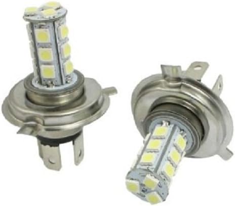 AS Vision AS-H4-5050-18SMD-5PK H4 18-LED 5050 Smd Car Vehicle Fog/Head Light Lamp, 10 Pack (White)