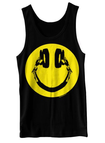 Happy Headphones Smiley Face Tank Top