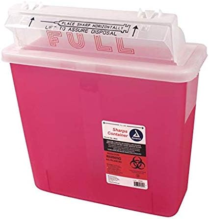 5 Quart Sharps Container with Mailbox Style Lid (1 Count)