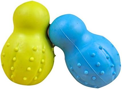 Pet 2-Pack Dog Toys TPR Grinding Teeth Cleaning Wisdom Food Gourd Security Non-Toxic Bite Ball
