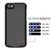 iPhone 5S/5/SE Battery Case, SNSOU iPhone 5 Charger Case 4000mAh Extended Battery Charger Case Backup Protective Charger Cover for iPhone SE/5/5S Portable Power Charging Case-Black [Not fit 5C Model]