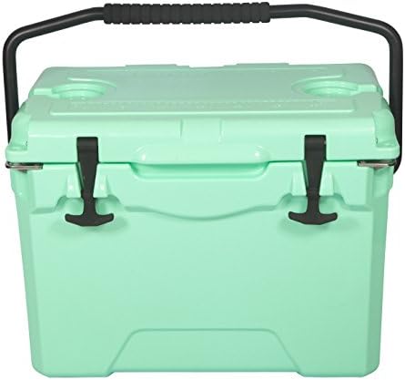 Nomad 25 Quart Waterproof Cooler / Heavy Duty High Performance Outdoor Recreation / Commercial Grade Insulation Portable Airtight Ice Chest (Seafoam Green Rotomolded)
