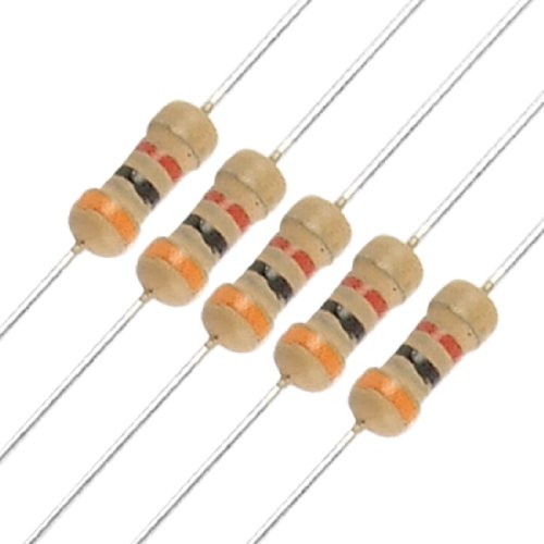 uxcell 50 x Resistors 3K ohm 1/4W 250V 5 Carbon Film