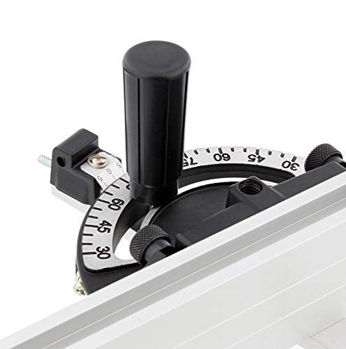 DCT Table Saw Fence and Miter Gauge for Table Saw with 3/8in x 3/4in Miter Saw Fence Bar - Table Saw Gauge, 18 Inch