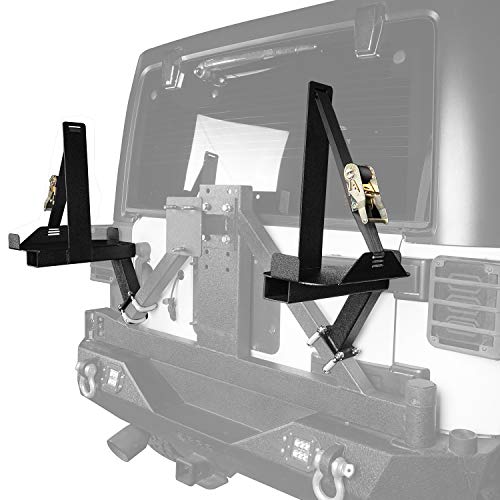 u-Box Jeep Wrangler JK Spare Tire Jerry Can Mount Fit 5.3 Gallon (Jeep Wrangler JK 07-18)