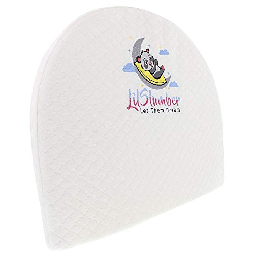 LilSlumber Baby and Crib Reflux Wedge Pillow Infant Sleep