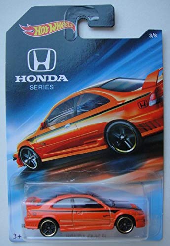 Hot Wheels Honda Series 2018 Release, Orange Honda Civic SI 3/8
