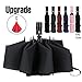 LANBRELLA Umbrella Compact Travel Umbrella Windproof Inverted with Teflon Coating Easy Close Safe Close Umbrella Auto Open Close Black