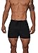 YoungLA Men's Bodybuilding Lift Shorts W/Zipper Pockets 101 | All Black Large