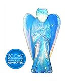 Opal Stone Carved Angel,Charminer Opalite Pocket Guardian Angel Gemstone Angel Gift, Reiki Healing Crystals Stone, Psychic Spiritual Gift