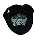 Scala Pronto Women's Cadet With Flower Embroidery Cap,Black,One Size