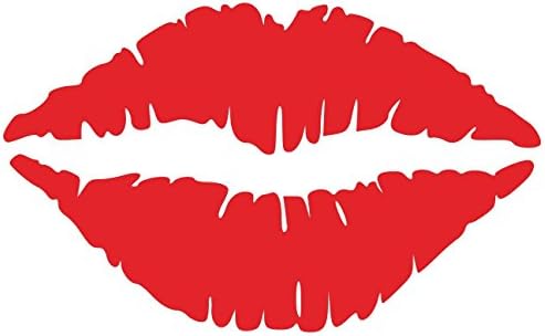 Higoss Wall Sticker Kissing Lips Red Decoration Wall Art Decals for Home Decor