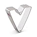 Ann Clark Letter V Cookie Cutter - 3 Inches - Tin Plated Steel