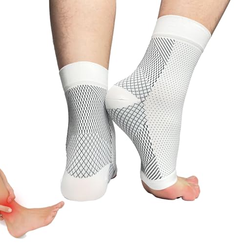 Neuropathy Socks, Plantar Fasciitis Compression Socks, 20-30 mmHg Ankle Compression Sleeve with Foot, Ankle, Arch Support for Plantar Fasciitis, Heel Pain, Foot Swelling & Fatigue