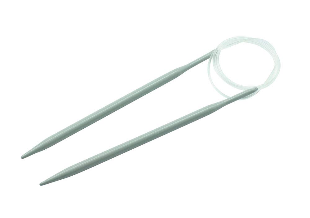 Glorex Needle 5.0 mm, 80 cm Long, Ideal for Circular or Flat Knitting Work, Metal, Multicoloured, 5 mm — image 1