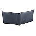 Genuine Leather Double Bifold Style with 2 ID Windows Perfect Sized Black Wallet for Men