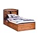 South Shore Logik Collection Bookcase Headboard, Sunny Pine