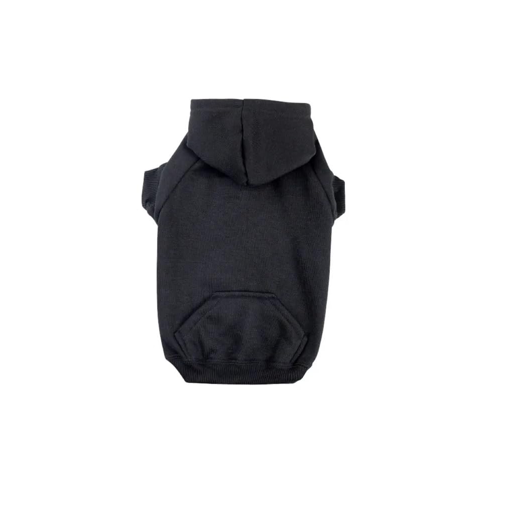 Zack & Zoey Basic Hoodie for Dogs, 16 Inch Medium, Jet Black