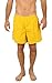 UZZI Men's Long Basic Active Shorts Activewear Trunks by Yellow (XXL)
