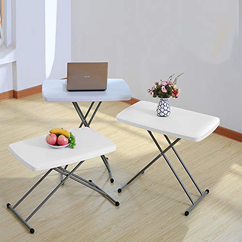 sogesfurniture klappbarer Campingtisch Gartentisch Buffettisch Esstisch höhenverstellbar, aus Kunstdtoff und… – Bild 5