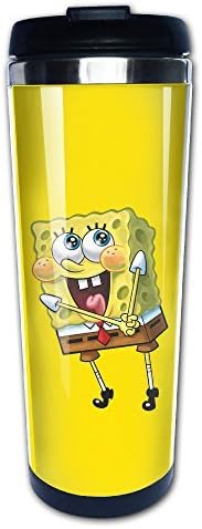 Funny Spongebob Cute Smile Insulated Thermal Coffe Mugs/Travel Mugs/Vacuum Cup