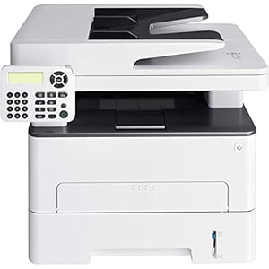 RSTJVB Alle in einem monochromen drahtlosen Laserdrucker, Scanner-Kopierer Fax- und Duplexdruck zum Drucken, Kopieren…