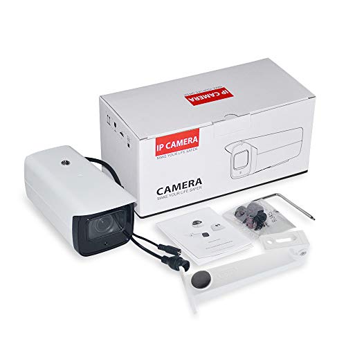 6MP Varifocal PoE IP Bullet Security Camera IPC-HFW4631F-ZSA 2.7mm~13.5mm VF Lens Motorized 5X Optical Zoom Outdoor Camera with Audio,164ft Night Vision, Micro SD Slot,H.265,ONVIF,IK10,IP67 Waterproof