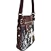 Mossy Oak Camo Rhinestone Western Cross Messenger Bag with Faux Buffalo Trim