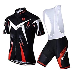 X-TIGER Maillots Tirantes Culotte Pantalones Cortos Culotes - Bicicleta MTB Ciclismo - Hombre