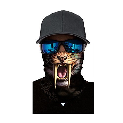 Versatile Face Mask Shields Casual Balaclava Headwear Stretchable Bandana Headbands Wind/Sun/UV Protection for Cycling,Motorcycling,Fishing,Hunting,Hiking,Yard Working and Other (C)