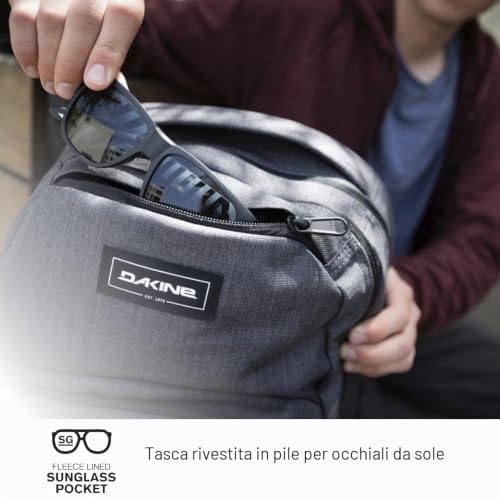 Campus Zaino 25L Nero Black II – Zaino Unisex per Scuola, Università e Tempo Libero