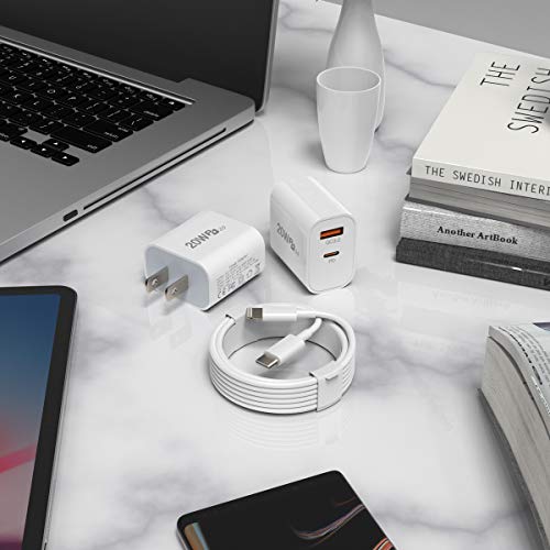 iPhone Charger Fast Charging,20W USB C Wall Charger Dual Port Charge Block Compatible with iPhone 13/13 Pro max/12/12 Pro max/11/11Pro Max/X